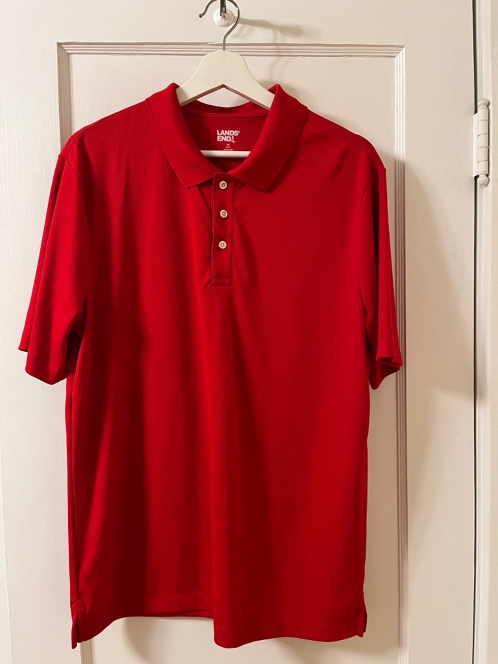 Lands' End Men's Red Polo